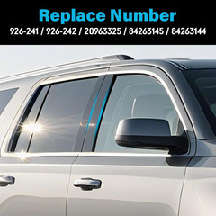 2PCS B Pillar Trim Molding Window Trim Cover Compatible with Cadillac Escalade E
