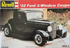32 FORD 3 WINDOW COUPE – WINDSHIELD FRAME – REVELL 7605 MODEL CAR KIT PARTS LOT