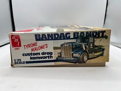Vintage 1979 AMT Tyrone Malone’s Bandag Bandit Drag Kenworth 1/25 Model Kit 5007