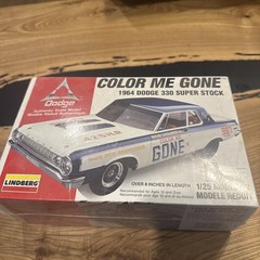 Lindberg DODGE 1964 330 Super Sport Max Wedge Model Kit “Color Me Gone” Sealed