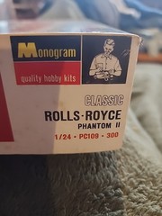VINTAGE NOS MIB MONOGRAM CLASSIC ROLLS ROYCE 1966 PHANTOM II PC109300 MODEL KIT