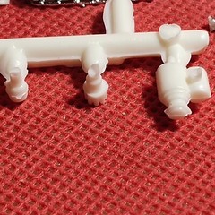 SBC Stock Engine No Carb 1960 Chevy Corvette 1:25 Scale Model Car Part MPC