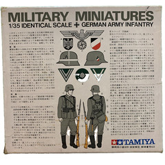 Tamiya 1:35 GERMAN ARMY INFANTRY, Plastic Kit #MM102 With Paperwork Japan