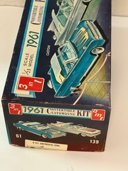 AMT 1961 Lincoln Continental Convertible Kit # K-411 Model built in Box 61