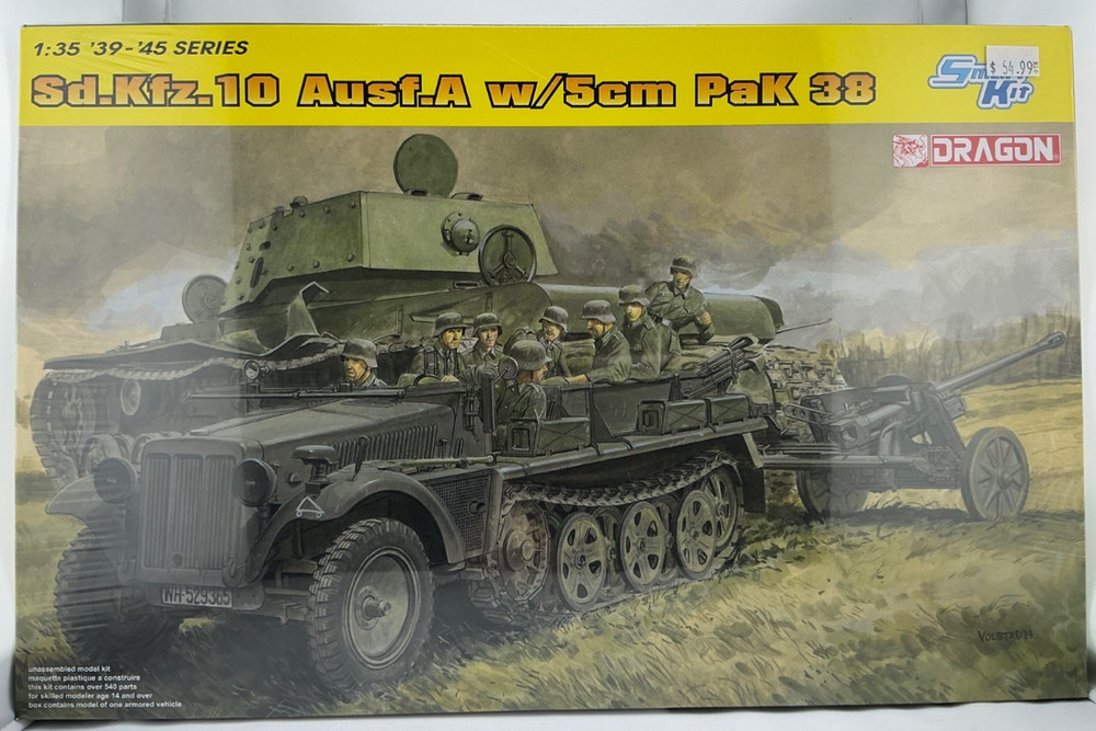 Dragon models 6732 Sd.Kfz.10 Ausf.A w/5cm PaK 38 Smart Kit