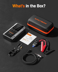 MV24A 4000A Jump Starter with 160PSI Air Compressor, 12V Car Battery Booster, 88