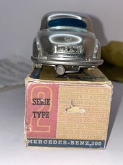 PRAMETA 1948 Mercedes Benz 300 1/43 Wind-Up Promo Chrome VF-XLNT w/BOX/Key/Pin