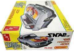 AMT PK-2105 1968 Pontiac Firebird 400 1:43 Model Kit Snap FIt 1981 PLS READ