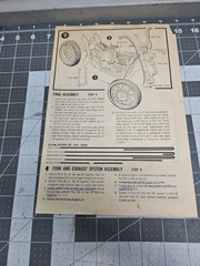 Revell Triumph Custom Show Bike H-1230 Chopper Instructions 1964 Original Manual