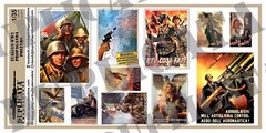 Diorama/Model Accessory – 1/35 Italian Propaganda Posters, Various Sizes – WW2