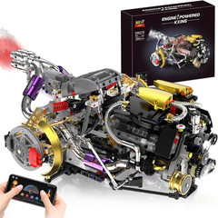 V8 Engine Model Kit That Works, Build Your Own Visible Car Motor 8-Cylinder | 13