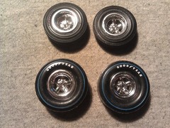 1/25 Scale AMT Pad Printed Drag Slicks with Mags and Tires.