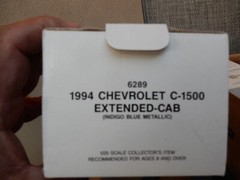 amt ertl promo 1994 CHEVROLET C1500 IN BLUE METALLIC