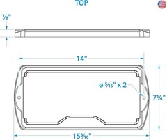Seachoice Premium Durable Battery Tray, Fits Group 31 Batteries