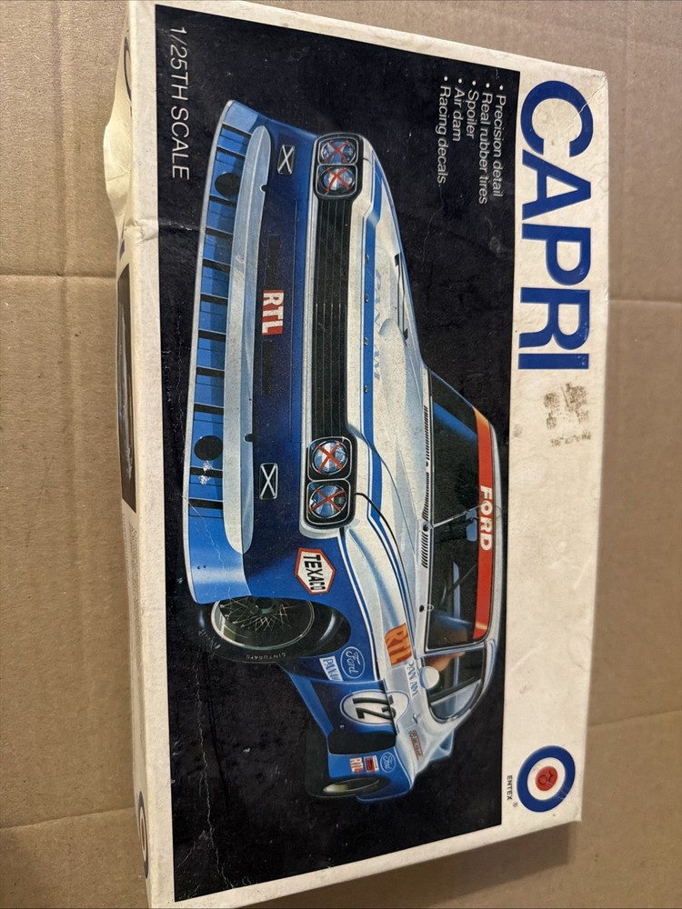 Lincoln-Mercury Capri “1/25 Scale” Entex Model Parts Only Decals Too