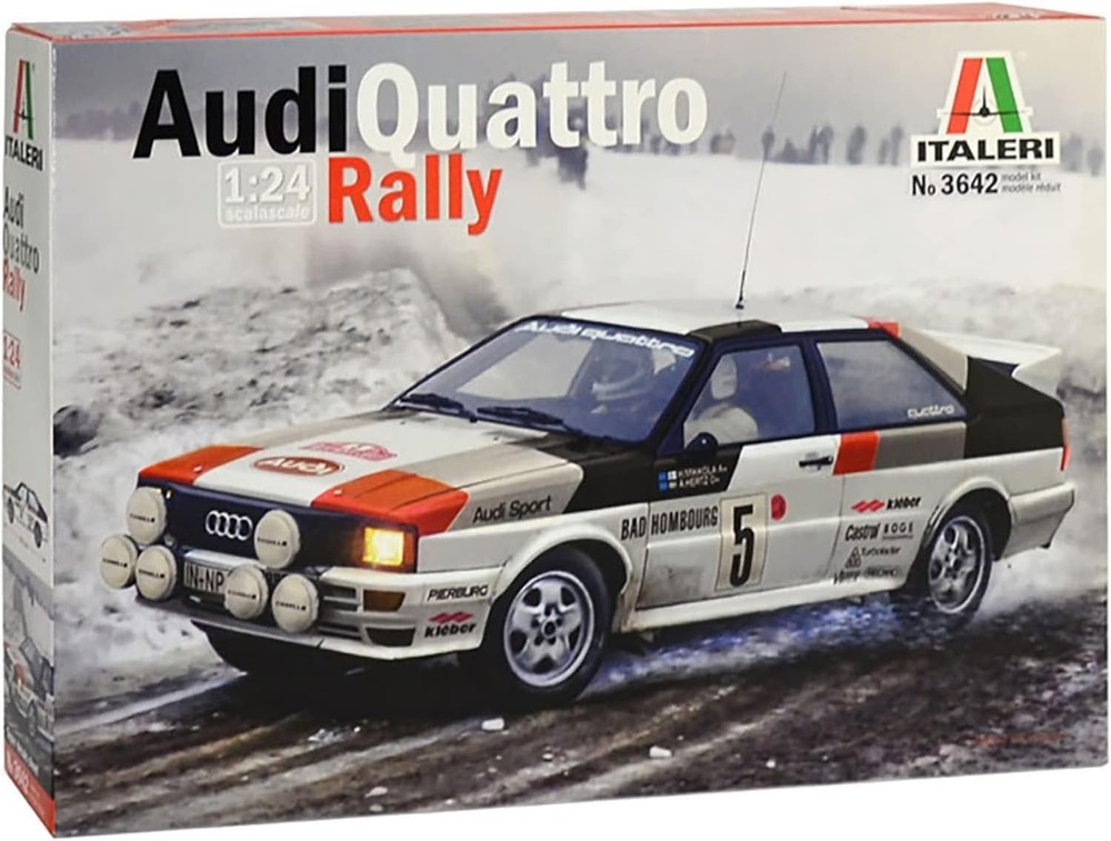 Platz Italeri 1/24 Audi Quattro 1981 Monte Carlo Rally Japanese manual included