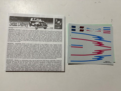Model Car Parts – AMT 1940 Ford Sedan Delivery Instructions & Decals ONLY 1/25