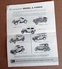 Orig. Hubley 1930 Packard Sport Phaeton & Model A Wagon, Qty 2, UNUSED UNBUILT