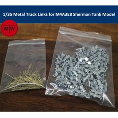 1/35 Metal Track Links for M4A3E8 Sherman Tank Model w/metal pin Need Assemble