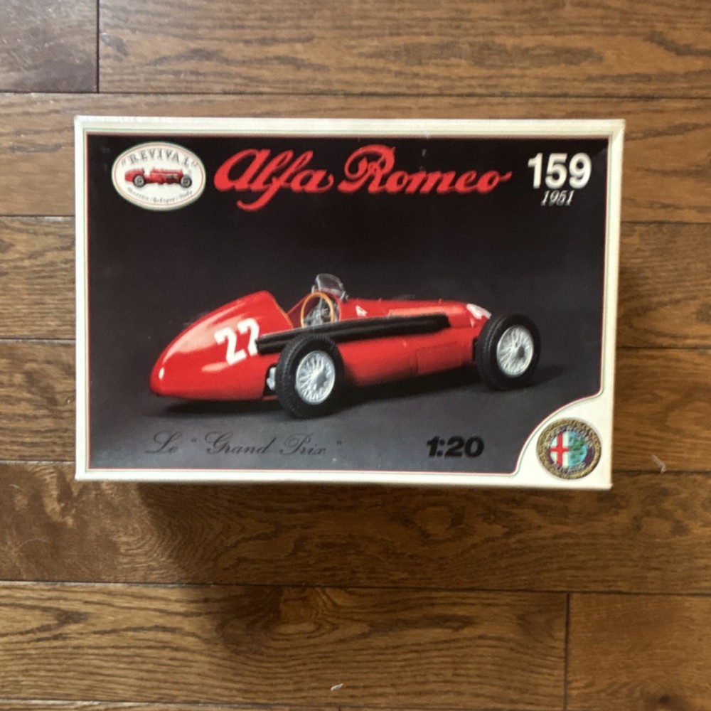 Revival Alfa Romeo 159-1951 1:20 Red Model Kit Unassembled Metal Plastic