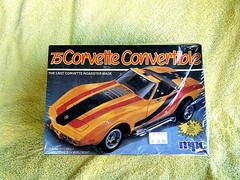 VINTAGE/NEW, SEALED! MPC (1984) 1975 CORVETTE CONVERTIBLE, #6360-11EO, ERTL, USA