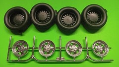 69 1969 Chevy Camaro Z28 1/12 Cragar Rim Wheel Tires Revell Model Car Parts