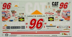 NASCAR DECAL #96 CATERPILLAR 1997 CHEVROLET MONTE CARLO DAVID GREEN SLIXX 1/24