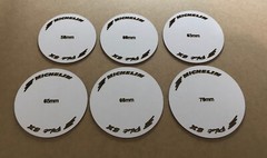 1/10th Scale Michelin Pilot SX Stencils Templates Various Sizes