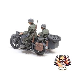 NEW TAMIYA 1/35 Military Miniature Series No.384 German Side Car KS600 Plastic