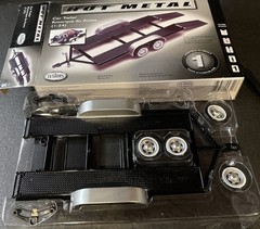Testors Hot Metal Car Trailer Model Kit 234 1/24 Hauler Kit Diecast Complete Kit