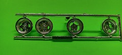 1966 Barracuda Hemi Under Glass 1/25 Funny Drag Car Deep Dish Rims Wheel Tire