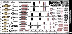Camaro II Racing Decals – Waterslide Decals for Your favorite Hobby Models Derby