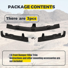 Front Bumper Filler Trim Compatible with 1994-2000 Chevy Chevrolet C/K 1500 2500