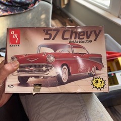 AMT ERTL Vintage ’57 CHEVY BEL AIR HARDTOP 1:25 Scale Model Kit. AMT# 6563 #718