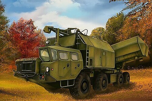 HobbyBoss Russian 4K51 Rubezh Coastal ASM – Plastic Model Military Vehicle Kit