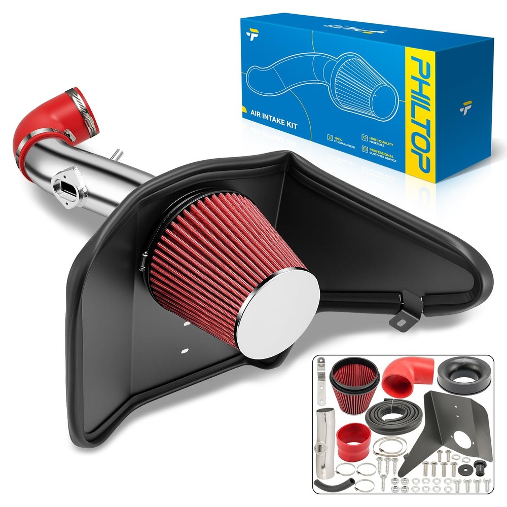 Philtop 3.5 Cold Air Intake Kit Shield Compatible Chevrolet Camaro 2010-2011 V6
