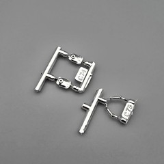 LS 1/16 Morgan Plus 8 Parts Kit Bash Chrome Side Mirrors
