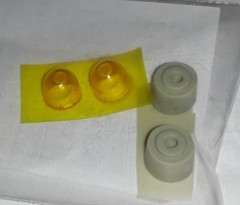 FAB Resinworks 24115 24/25th  Early Gumball style Police Lights 4 Color Choices