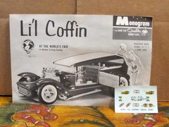 LI’L COFFIN World’s Fair Model Show Car, Monogram PC94-149, c. 1964, Unbuilt