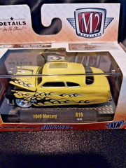 M2 Machines Ground Pounders R19 1949 Mercury Yellow Flames Diecast 19-02 NIP