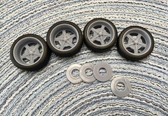 Resin 21/20 Scale In. “Speedway” model car wheels,1/24,1/25