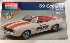 Monogram 1969 Chevrolet Camaro Indy Pace Car Model Car Kit 1:25 ~ NEW