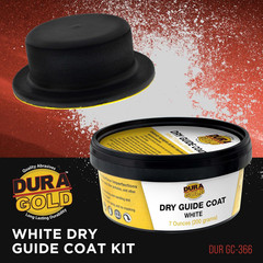 Premium White Dry Guide Coat Kit, 7 Ounces (200 Grams) – Powder That Instantly H