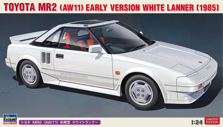 Hasegawa 1/24 MR2 AW11 Early Version White Lanner Saloon Car