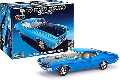 Revell 1970 Ford Torino Cobra – Plastic Model Car Kit – 1/25 Scale – #854534