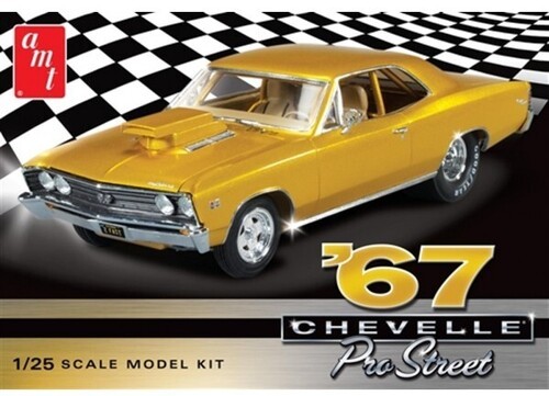 AMT 1967 Chevy Chevelle Pro Street 2T 1/25 Scale Model Kit [Used Very Good Toy]