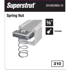 3/8 In. Strut Channel Spring Nut (5-Pack) (ZA1003/8EG-10)