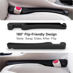 Car Seat Gap Filler Set of 2, Soft Foam Multifunctional Seat Side Gap Filler wit