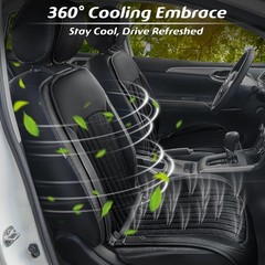 2026 Upgraded Cooling Car Seat Cover Front Seat, 12V-24V Ventilated Cooling Car