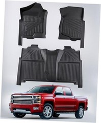 Car Floor Mats for Chevy Silverado & for GMC Sierra: 1500 Accessories Crewcab